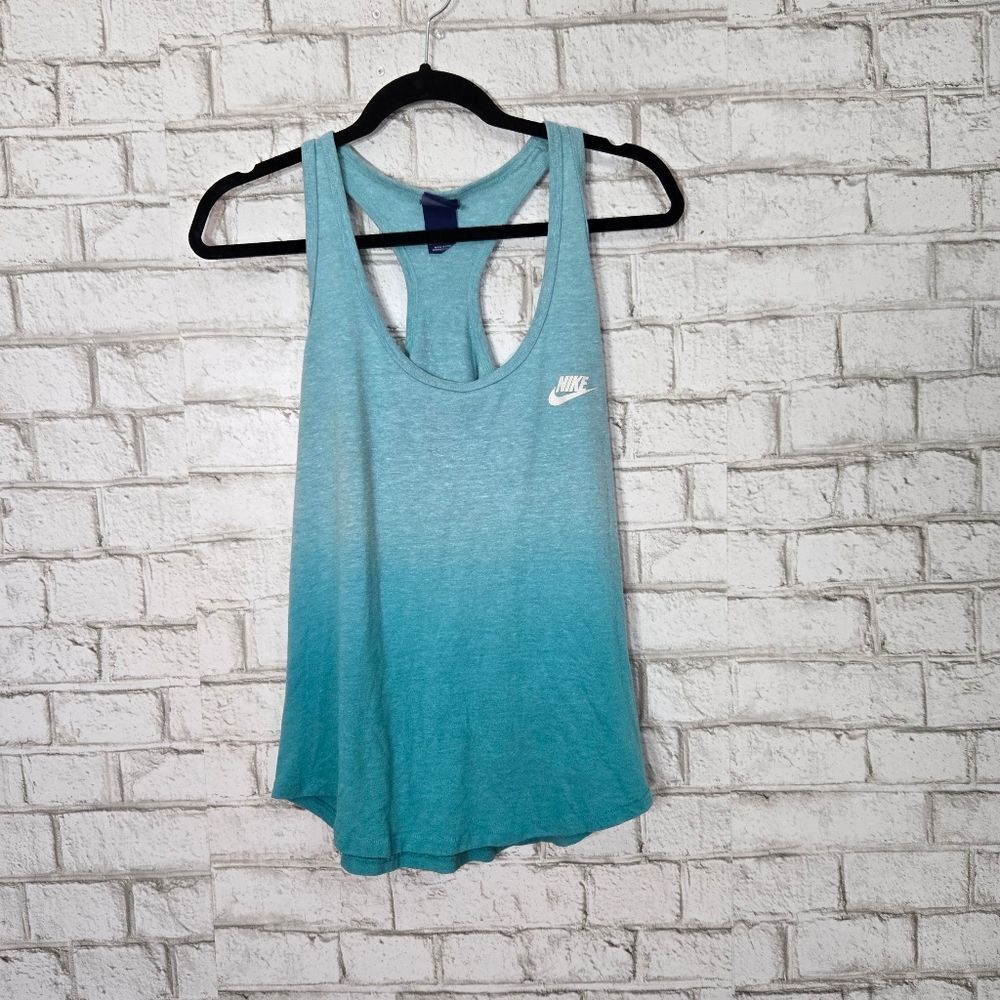 Nike Ombre Teal Racerback Tank Top